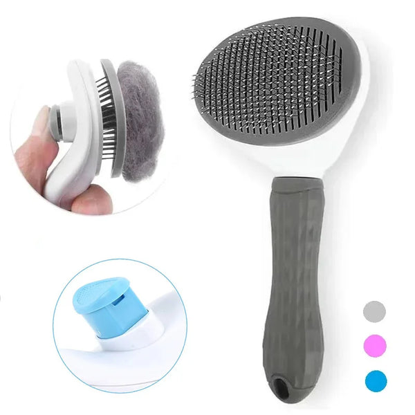 Self-Cleaning Deshedding Brush