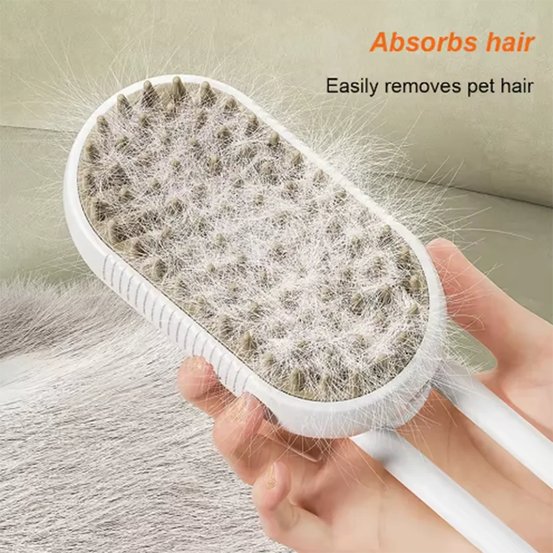 3-in-1 Steam Grooming Brush