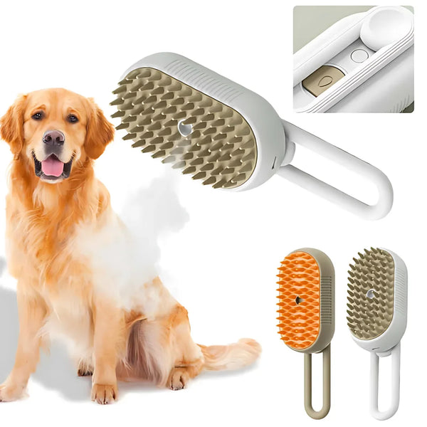 3-in-1 Steam Grooming Brush