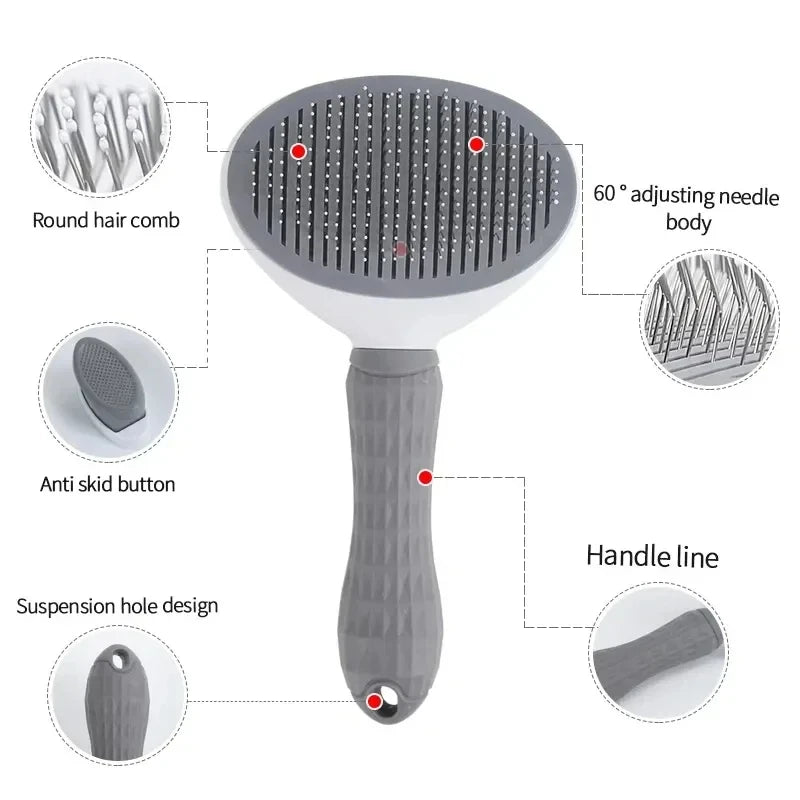Self-Cleaning Deshedding Brush