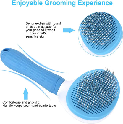 Self-Cleaning Deshedding Brush